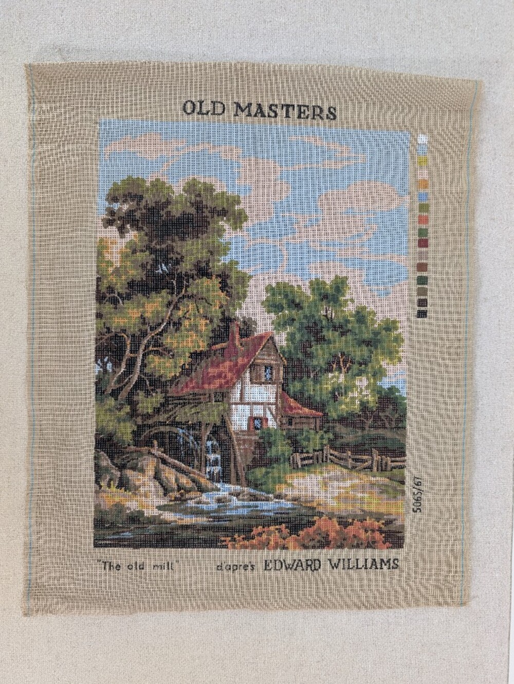 Old Masters Needlepoint Tapestry Canvas Edward Williams The Old Mill 14 x 19